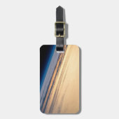 バハ・カリフォルニアの海岸沖の公転の夕日 ラゲッジタグ (正面縦)