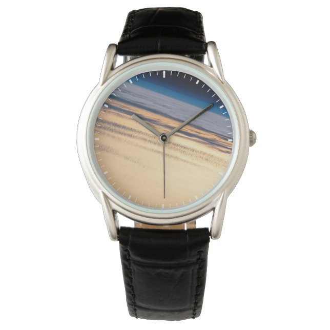 バハ・カリフォルニアの海岸沖の公転の夕日 腕時計 (正面)