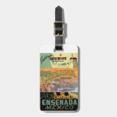バハ・カリフォルニア州の巡航の荷物のラベル ラゲッジタグ (正面縦)