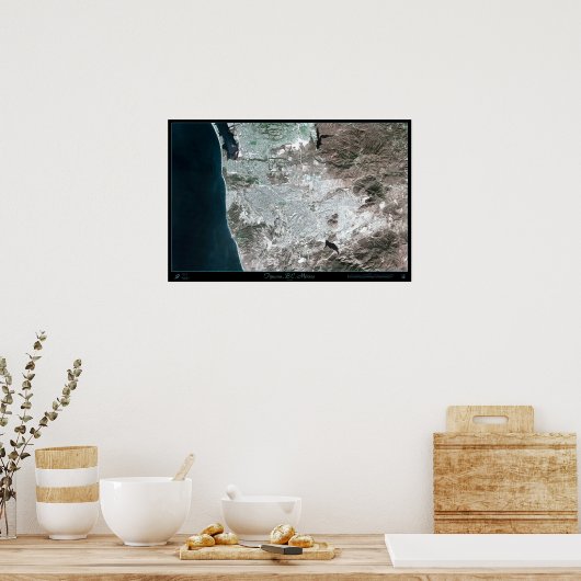 バハ・カリフォルニア州ティフアナ衛星ポスター ポスター (キッチン)