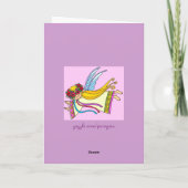 『ババとディドの小さな天使へ』 カード (裏面)