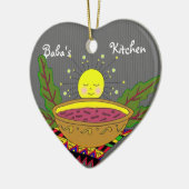 ババの台所のためのBorshch力 セラミックオーナメント (左)