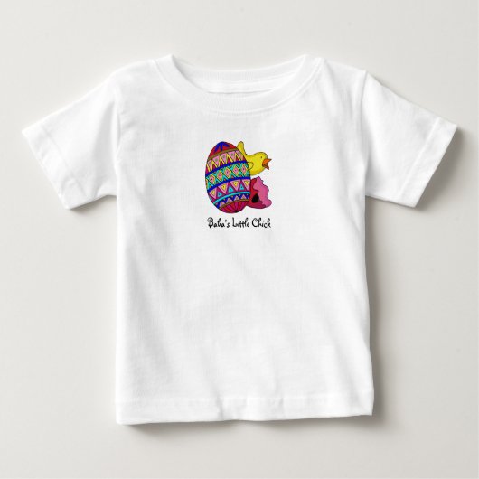 ババの小さいひよこ ベビーTシャツ (正面)