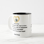 ババのDioumの引用文 ツートーンマグカップ (正面左)