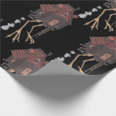 ババのYaga小屋の黒 ラッピングペーパー (角)