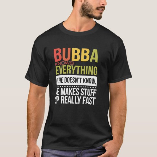 ババは全てを知っている。知らない場合は Tシャツ (正面)