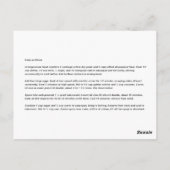 ババオラムレシピ ポストカード (裏面)