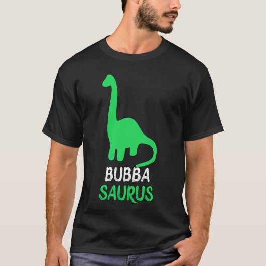ババザウルス 恐竜 ディノサウルス BubbaSaurus 面白い カワイイ Tシャツ (正面)