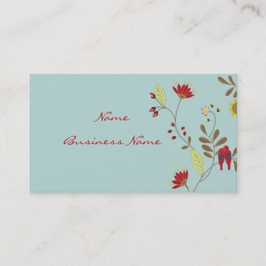 ババドスパロツプロファイル/DIY背景色 名刺 (正面)