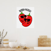 バババネロスおもしろいハバネロプン ポスター (キッチン)