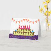 バババ誕生日カード カード (黄色い花)