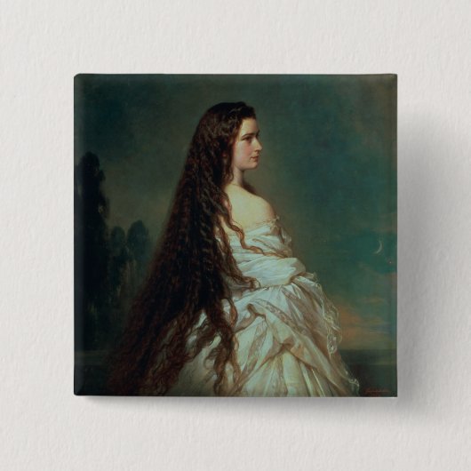 ババリアのエリザベス 缶バッジ (正面)