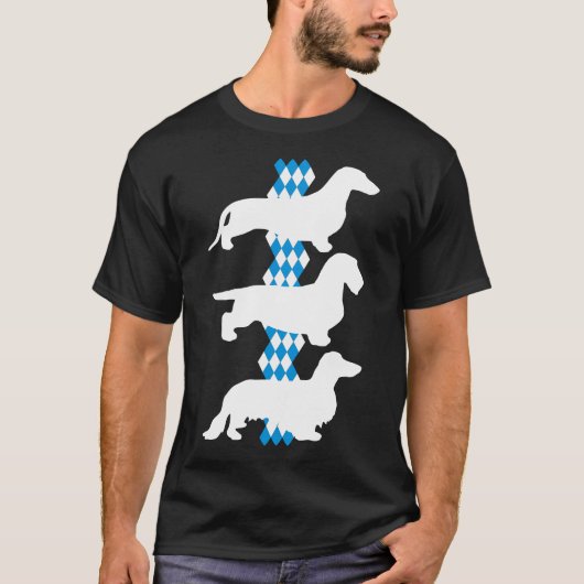 ババリアの州- 3ドイツ違うダシュント Tシャツ (正面)