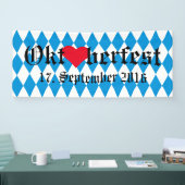 ババリアの旗のドイツの州はパターンを着色します 横断幕 (トレードショー)