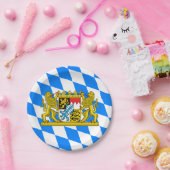 ババリアの紋章付き外衣 ペーパープレート (パーティー)