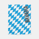 ババリアドイツダイヤモンド国旗のデザイン フリースブランケット (正面)