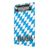 ババリアドイツダイヤモンド国旗のデザイン ミニクリップボード (アングル2)