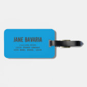 ババリアドイツダイヤモンド国旗のデザイン ラゲッジタグ (裏面横)