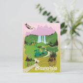 ババリアドイツランドスケーププリント ポストカード (スタンド正面)