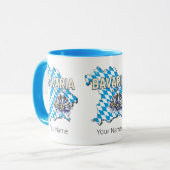 ババリアドイツレトロ連邦州地図エーデルワイス マグカップ (正面左)