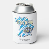 ババリアドイツレトロ連邦州地図エーデルワイス 缶クーラー (缶裏面)