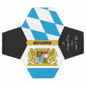 ババリアパーソナライズされた国旗とサッカーの写真 サッカーボール (フラット)