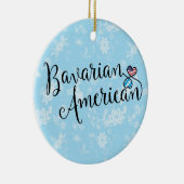 ババリアンアメリカンハートホリデーデコレーション セラミックオーナメント (右)