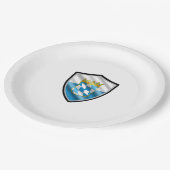 ババリアンシールドフラグ紙プレート ペーパープレート (アングル)