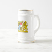 ババリア公式ドイツ記号の紋章付き外衣 ビールジョッキ (正面右)