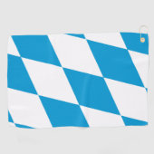 ババリア国旗を持つゴルフタオル（ドイツ） ゴルフタオル (横)