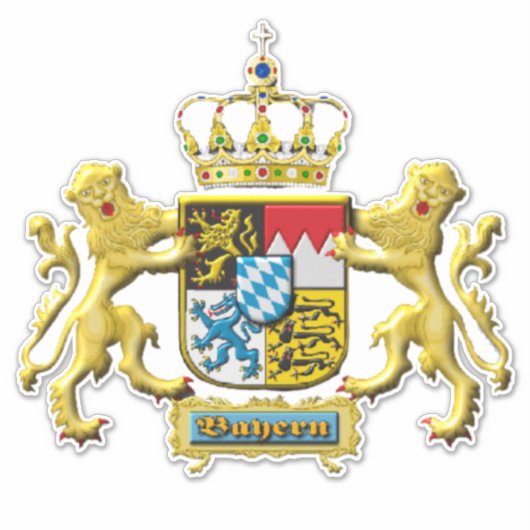 ババリア紋章 シール (正面)