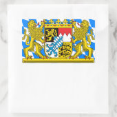 ババリア紋章 長方形シール (バッグ)