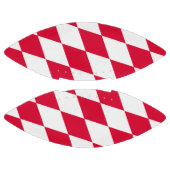 ババリア赤と白ダイヤモンド国旗のパターン アメリカンフットボール (パネル)