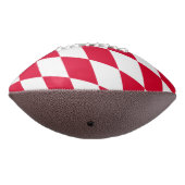 ババリア赤と白ダイヤモンド国旗のパターン アメリカンフットボール (回転270)