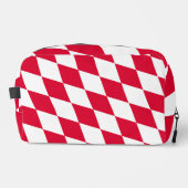 ババリア赤と白ダイヤモンド国旗のパターン ドップキット (正面)