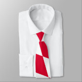 ババリア赤と白ダイヤモンド国旗のパターン ネクタイ (タイ)