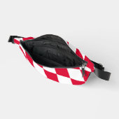 ババリア赤と白ダイヤモンド国旗のパターン ファニーパック (見開き)