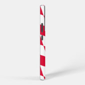 ババリア赤と白ダイヤモンド国旗のパターン SAMSUNG GALAXYケース (右側面)