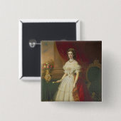 ババリア1863年の皇后エリザベス 缶バッジ (正面&裏面)