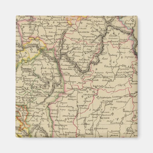 ババリア、W?rttemberg、Baden Gr マグネット (正面)