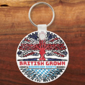 ババリアBavarian Uk 統一された Kingdom British Tree キーホルダー (裏面)