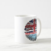 ババリアBavarian Uk 統一された Kingdom British Tree コーヒーマグカップ (正面右)