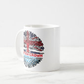ババリアBavarian Uk 統一された Kingdom British Tree コーヒーマグカップ (正面左)