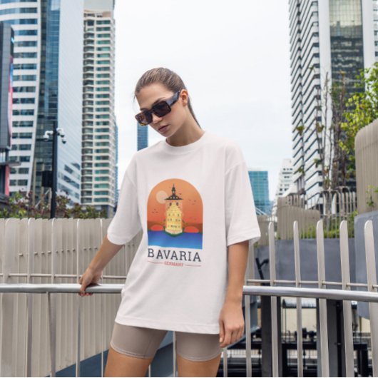 ババリアGermanyシティランドスケープ Tシャツ