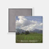 ババリアGermany土産マグネット変更年 マグネット (正面/裏面)