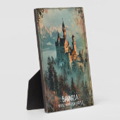 ババリアNeuschwanstein城ヴィンテージ フォトプラーク (側面)