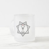 ババロンロゴ/ラメン・フロステッド・マグ フロストグラスマグカップ (正面左)