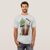 ババ茶恐竜を楽しむ Tシャツ (正面フル)