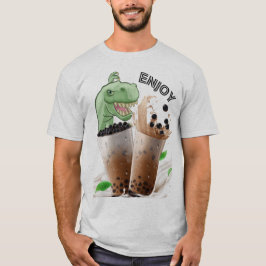 ババ茶恐竜を楽しむ Tシャツ