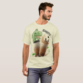 ババ茶恐竜を楽しむ Tシャツ (正面フル)
